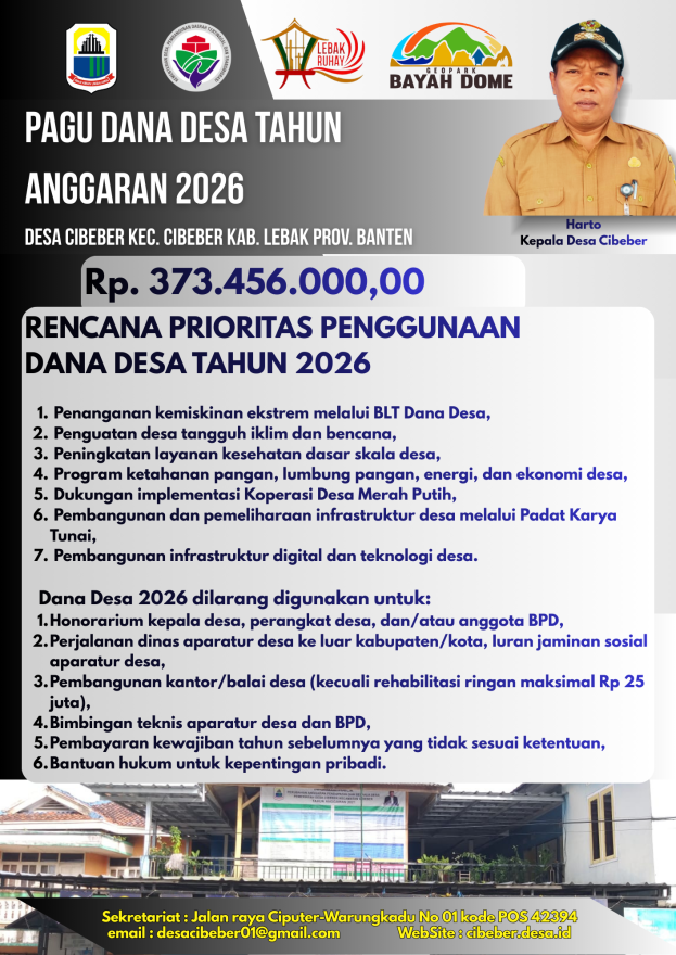 Website Resmi Pemerintah Desa Cibeber Kecamatan Cibeber Kabupaten Lebak