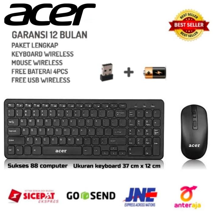 Acer keuboard wireless / tanpa kabel