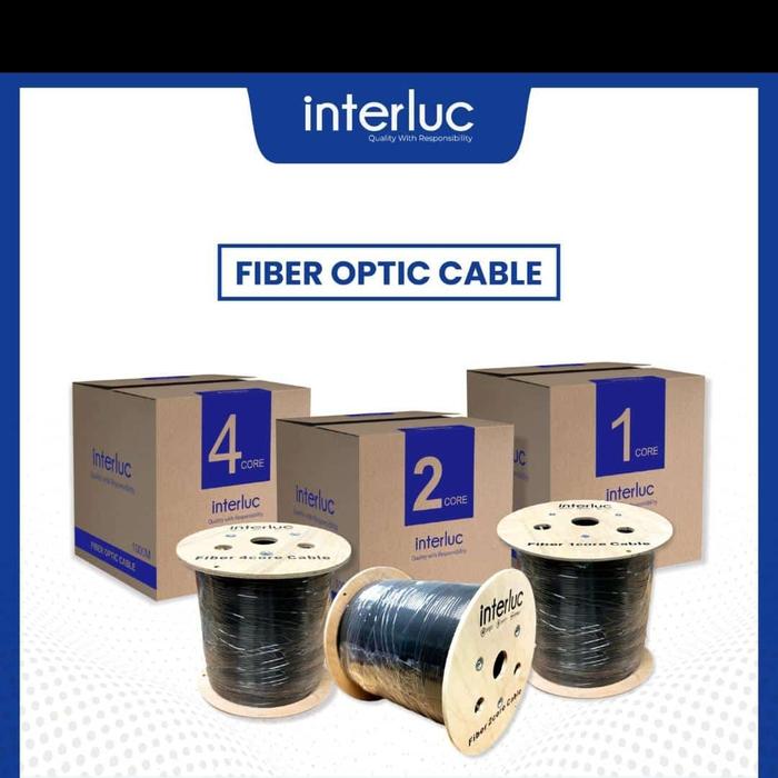 Kabel Fiber OpticFTTH Interluc 4 Core 3 seling